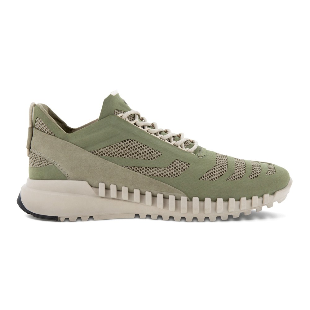 ECCO Mens Sneakers Olive - Zipflex Low Tex - MXF-631429